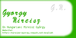 gyorgy mireisz business card