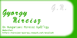 gyorgy mireisz business card